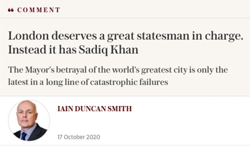 Iain Duncan Smith comment Telegraph