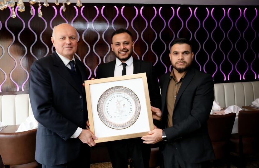 The Village Indiya Restaurant voted one of the best curry houses at the annual Curry Life Awards. 