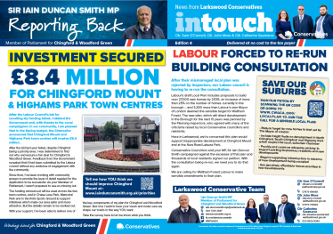 £8.4 million for Chingford Mount, Memorial Park update and more in The Larkswood edition of Intouch 